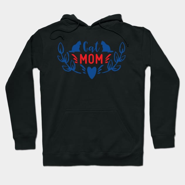 Cat Mom Hoodie by Shop Ovov